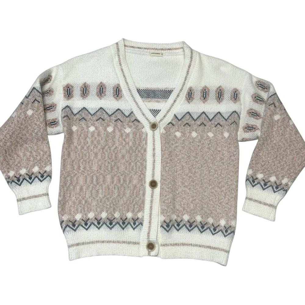 Andthewhy- Women’s Soft Acrylic Button Up Cardigan Sz. MD/L
